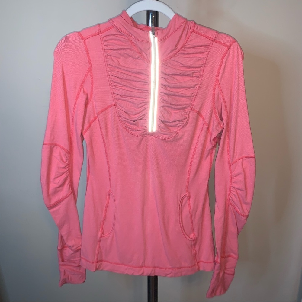 Lululemon Pink 1/2 Zip hooded